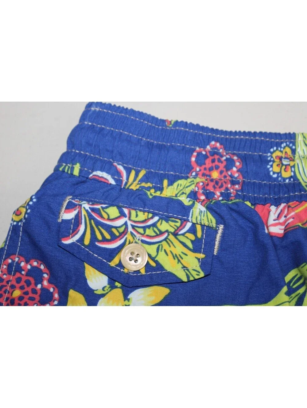 NEW Polo Ralph Lauren Men XL Lined Swim Trunks Shorts Tropical Blue Floral NWOT